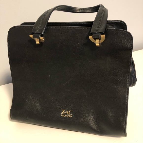 Zac Posen - black leather purse - Picture 1 of 3